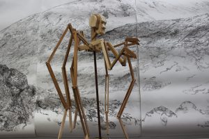 The Cephalopoid set up for filming stop motion.