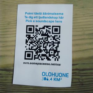Portable Soundscapes qr-code sticker.
