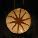 Raku fired wall sculpture.
