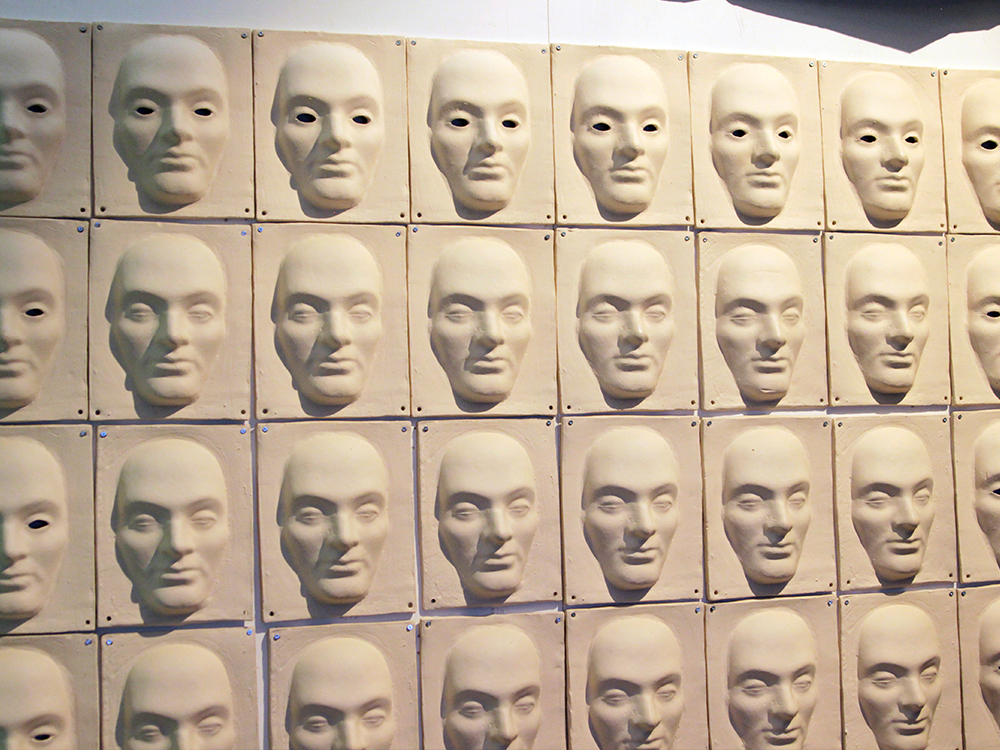 Wall of faces